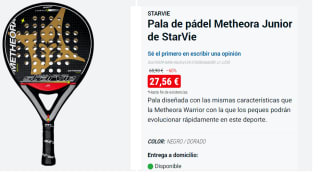 Star Vie Pala Pádel Metheora Junior por 27.56€