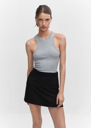 Minifalda punto semitransparente para Mujer por solo 2.99€