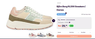 Björn Borg Women R1300 Sneakers voor €29,95 bij Ibood