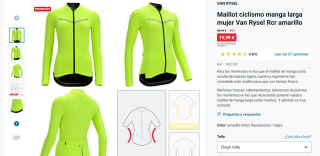 Van Rysel Rcr Maillot ciclismo manga larga por 19,99€