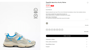 Zapatilla deportiva chunky Kelme por 24,99€ dos modelos