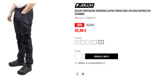 Pantalón de Trekking de invierno Joluvi Alpha Trekk para hombre por 45€