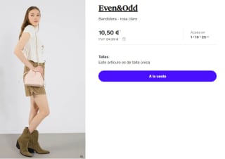 Bandolera Even&Odd por 10.5€