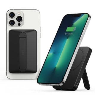 Mini Batterie externe magnétique ESR - 6000 mAh, HaloLock, Charge sans fil 7.5W ou filaire 12W, USB-C, Béquille (Noir ou Blanc) à 25,98€