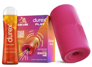 Durex Masturbador SLIDE & RIDE + Lubricante Efecto Calor 50 ml por 35,56€ (cuenta nueva por 23,56€)