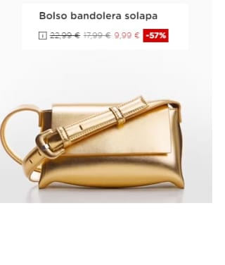 Bolso bandolera solapa por 9.99€