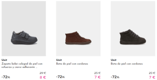 UNIT - Zapatos para niños hasta 10€