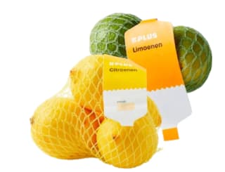 Citroenen Net 500 gram of limoenen Net 3 stuks Per net voor €1 bij de plus