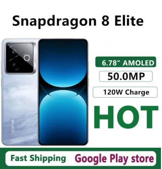 Móvil Realme GT 7 Pro Racing Edition 8 Elite IP69 impermeable 6,78 "AMOLED 120W 50.0MP por 420,41€