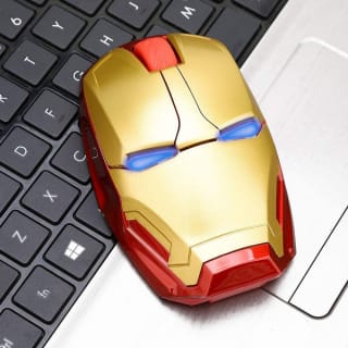 Ratón inalámbrico ergonómico Iron Man Mouse 2.4G a solo 21,99€