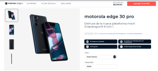 Motorola Edge 30 Pro 256GB por $7,224
