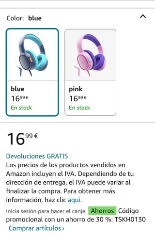 Tronsmart KH01 Auriculares para Niños por 11,89€
