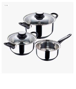 San Ignacio Bateria 5pcs acero inoxidable por 12.74€