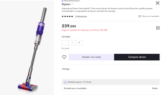 Hasta 20% + 10% EXTRA + 30€ descuento descuento en marca Dyson preciazos