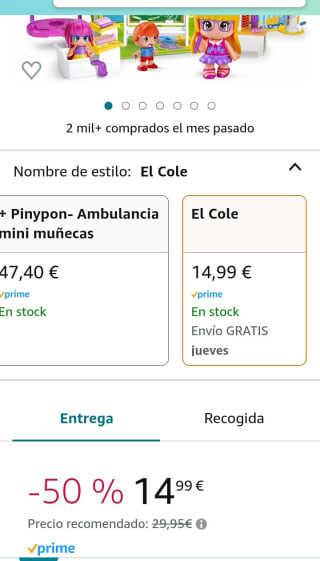 El Cole de Pinypon Famosa por 13,98€.