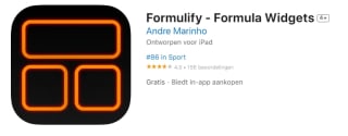 Formulify - Formula Widgets voor IOS gratis