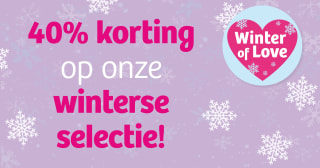 40% korting op alle titels uit de Winter of Love-selectie van Harlequin