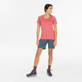 Camiseta de trekking manga corta Mujer Quechua MH500 por 3,99€