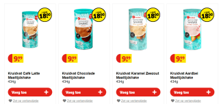 Kruidvat Shakes en Smoothies 3 voor 18 euro!