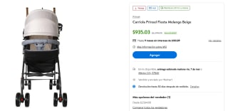 Carriola Prinsel Fiesta Melange en $935 | Descuento Walmart