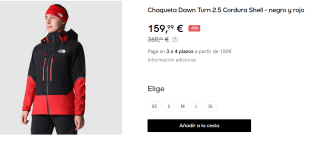 Chaqueta para Mujer The North Face Dawn Turn 2.5 Cordura Shell por 159.99€