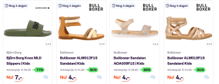Diverse meisjessandalen van bv Bullboxer, Gap en meer vanaf €4 bij Ibood
