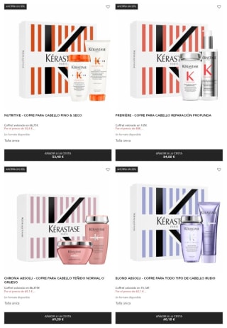-20% de Descuento en Cofres Kerastase.