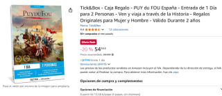 Tick&Box Caja Regalo Puy du Fou España Entrada de 1 Día para 2 Personas por 54,30€