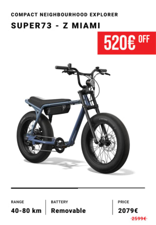 520 EURO Korting op de SUPER73 Z Miami