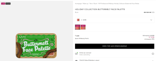 NYX Professional Makeup BUTTERMELT FACE PALETTE DUO - Gezichtspalet voor €13,96 bij Douglas