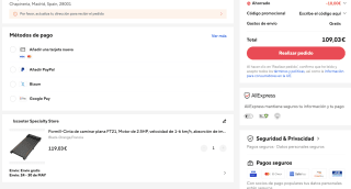 Cinta de caminar FT21 Motor de 2.5HP por solo 109,03€