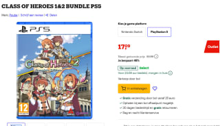 Class of Heroes 1 & 2 - Sony PlayStation 5 voor €17,09 bij Bol