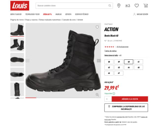 Botas de acción ASTWAY negras por solo 29,99€