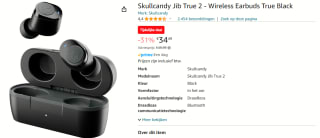 Skullcandy Jib True 2 Hoofdtelefoons Draadloos In-ear voor €34,49 bij Amazon