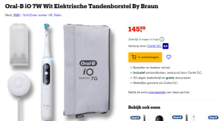 Oral-B iO Series 7w Wit met extra opzetborstel voor €145,89 bij Bol