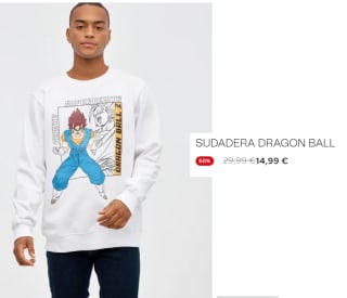 Sudadera para Hombre de Dragon Ball por 14.99€