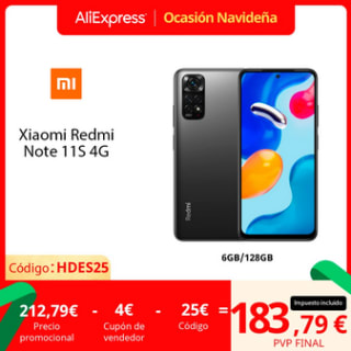 Móvil Xiaomi Redmi Note 11S por 183,79€