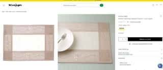 Mantel individual algodón Fado El Corte Inglés por 1,95€