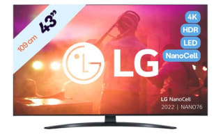 LG NanoCell 43” 4K Smart TV 43NANO766QA voor €439 bij iBOOD