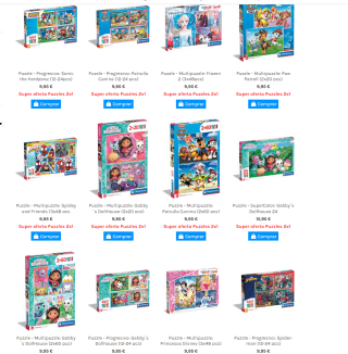2x1 en puzzles de hasta 2000 piezas marca Clementoni en Gascó