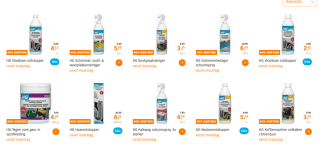40% korting op alle HG producten bij de AH