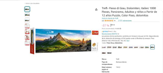 Trefl- Passo di Giau, Dolomiten, Italien puzzle1000 Piezas, por 7,50€