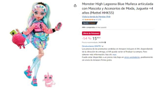 Muñeca Monster High Lagoona Blue de Mattel HXH75 por 15.99€