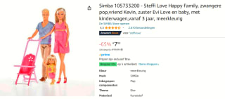 Steffi Love gelukkig gezin poppen speel-set voor €7 bij Amazon