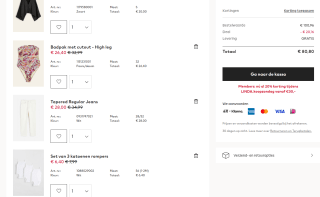 20% korting op bijna alles vanaf €30 voor members