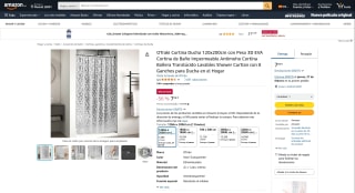 Cortina de ducha OTraki 120x200cm por 7,86€