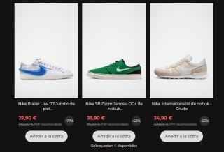 Zapatillas Nike desde ean solo 22,90€
