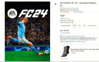EA Sports FC 24 - PS5 voor €27,99 bij Amazon