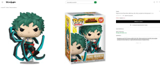 Figura Funko Pop Deku (Bkwhip) My Hero Academia Temporada 1 Y 2 por 6,95€