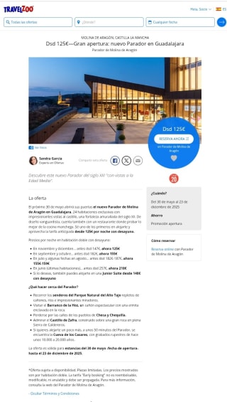 Nuevo Parador en Guadalajara desde 125€ para 2 personas.